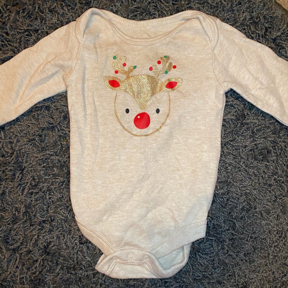 0-3 month Christmas onsie